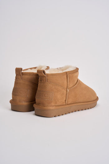 Stivaletto mini scamosciato donna cammello - 6