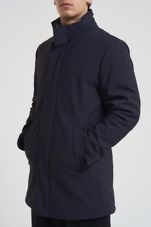 Giubbotto uomo collo alto blu notte - 2