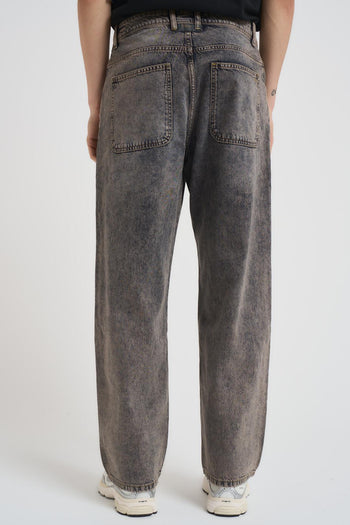 Jeans uomo wide fit grigio - 3