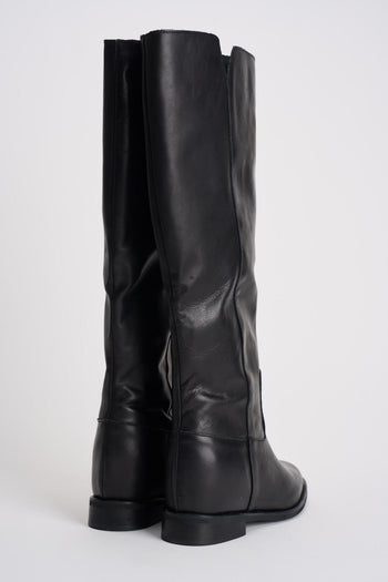 Stivale in pelle nero - 5