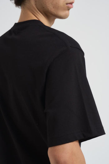 T-shirt uomo girocollo nera - 4