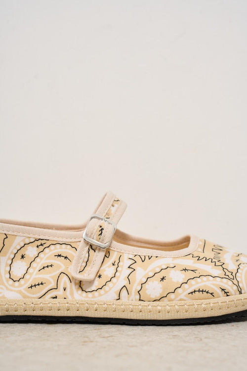 Ballerine donna fantasia bandana beige - 2