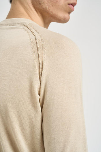Maglia uomo girocollo beige - 4