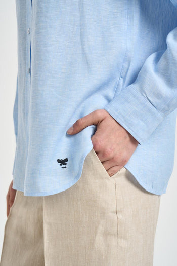Camicia donna celeste - 4