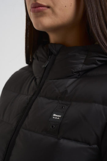 Piumino sfiancato donna nero - 3