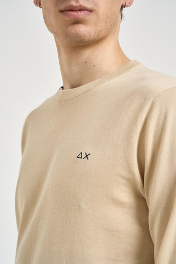 Maglia uomo girocollo beige - 4
