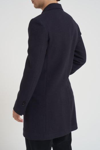 Cappotto uomo doppiopetto blu notte - 5