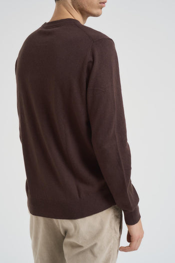 Maglia uomo girocollo marrone - 3