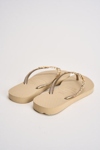 Infradito donna con glitter oro - 6
