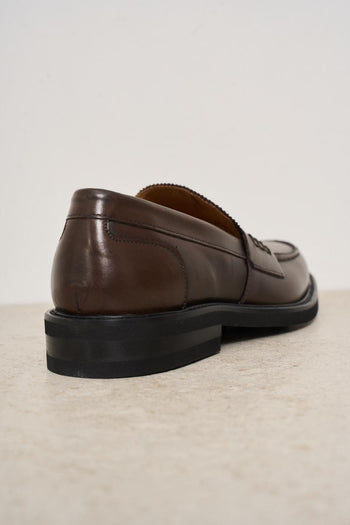 Mocassino uomo in marrone - 5