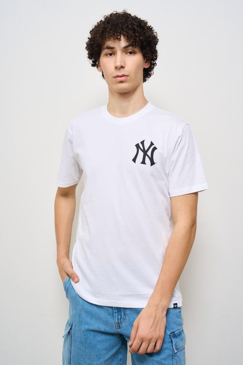 T-shirt uomo girocollo Yankees bianca