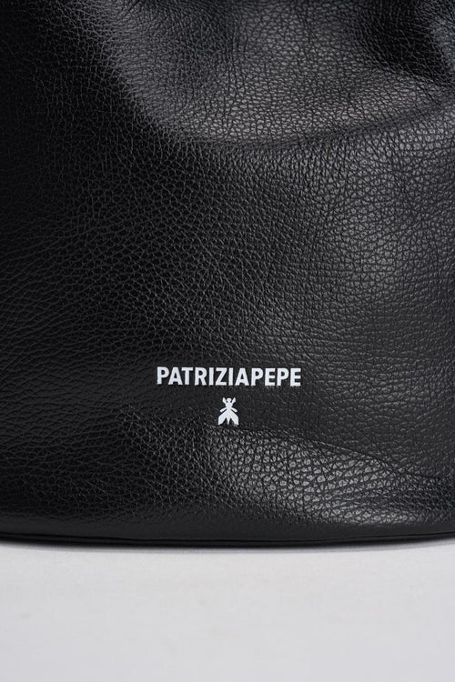Secchiello donna in pelle nera - 2