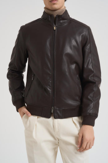 Giacca uomo ecopelle moro - 6