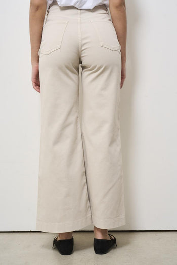 Jeans donna in denim beige - 3