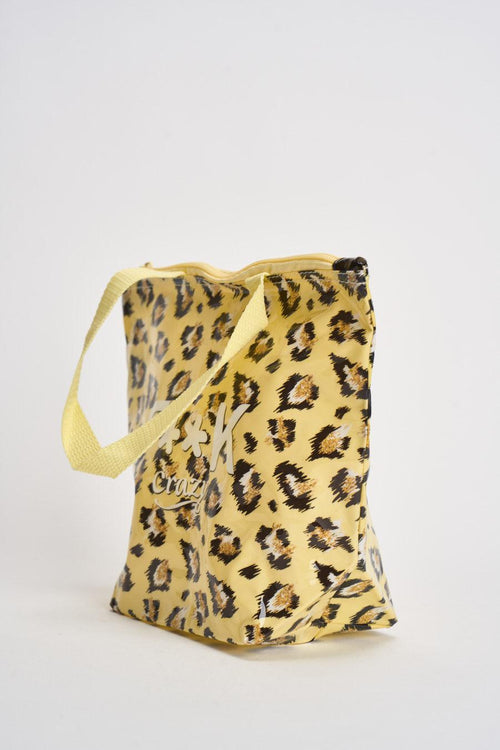 Mini bag donna con stampa animalier gialla - 2