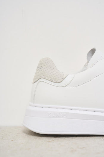 Sneakers donna bianca e argento - 3