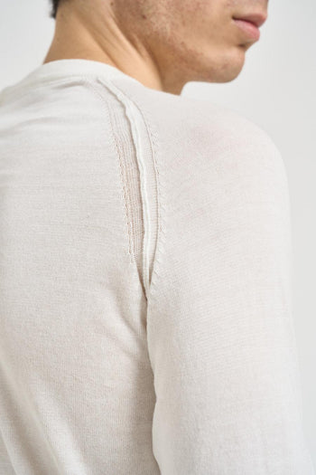 Maglia uomo girocollo bianca - 5