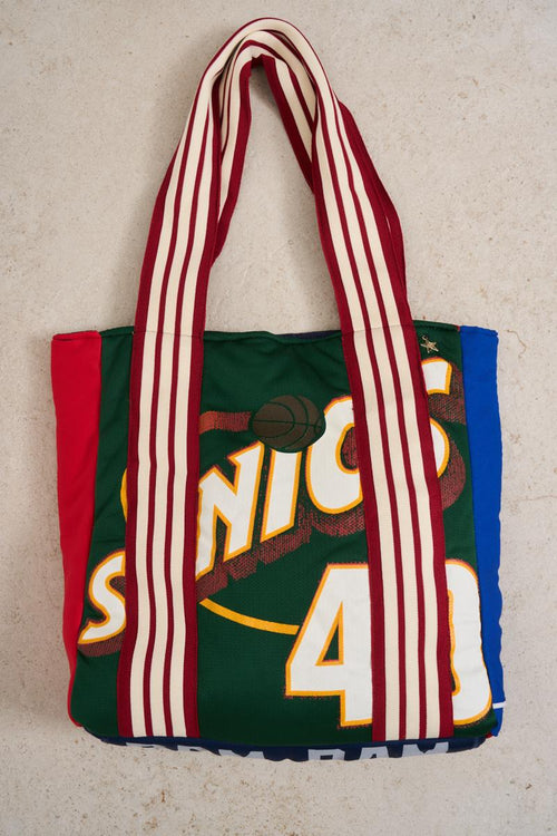 Borsa donna a spalla fantasia basket