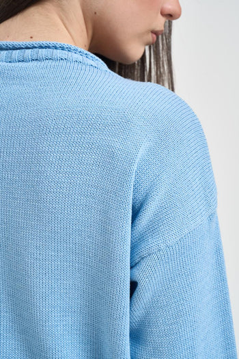 Maglia donna celeste - 4