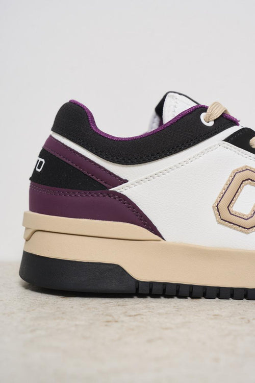 Sneakers uomo Eclipse bianca, viola e nera - 2