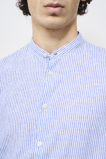 Camicia uomo coreana celeste - 3