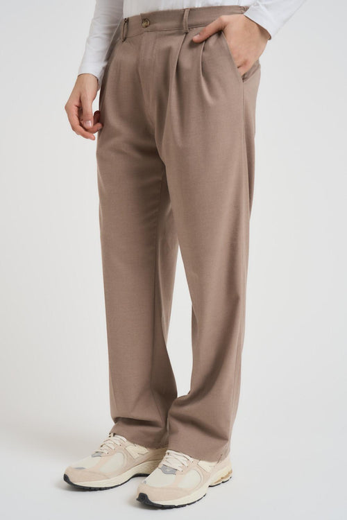 Pantalone uomo gamba dritta tortora - 2