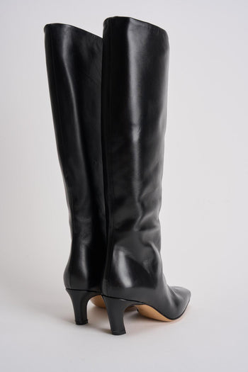 Stivale donna in pelle nero - 5