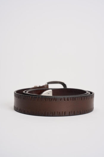 Cintura uomo in pelle marrone - 3