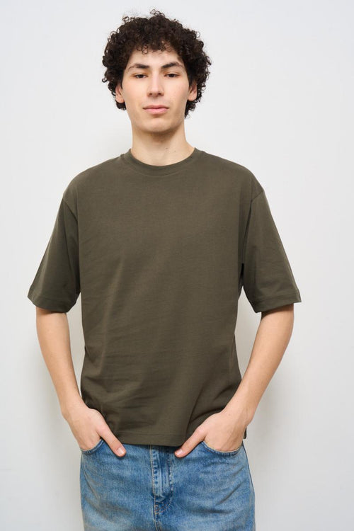 T-shirt uomo girocollo verde