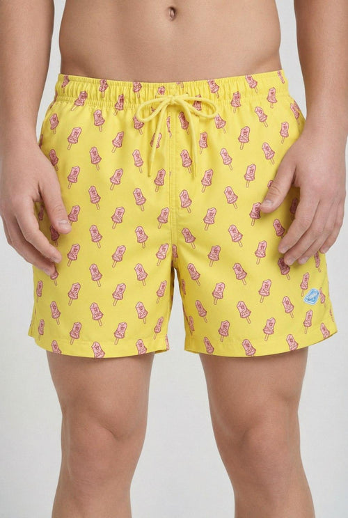 Costume uomo con gelati giallo
