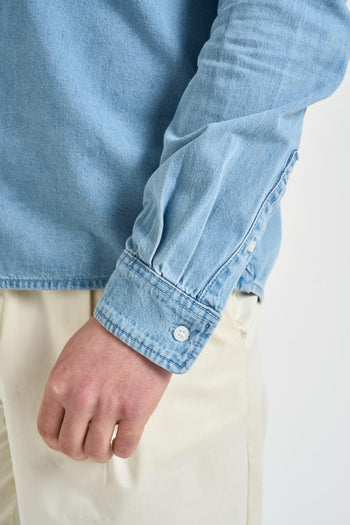 Camicia uomo in denim chiaro - 4