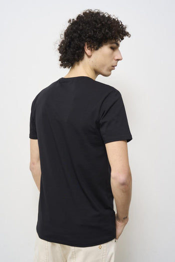 Men's black crew neck t-shirt - 4