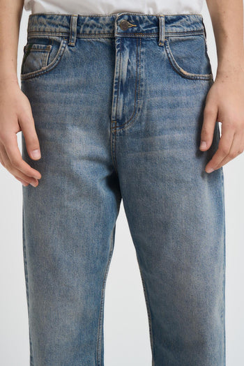 Jeans uomo regular in denim chiaro - 5