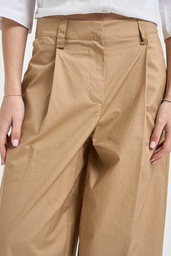 Pantalone donna balloon cammello - 3