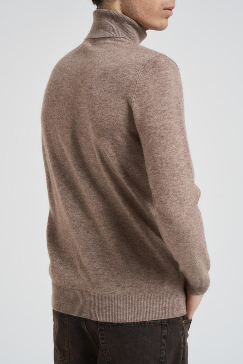 Maglia uomo collo alto tortora - 2