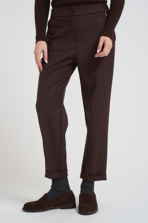 Pantalone donna chino testa di moro - 2