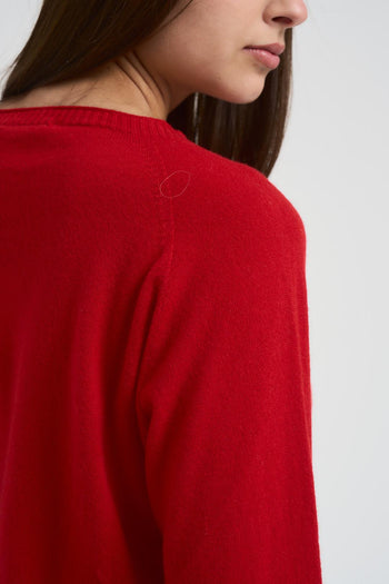 Maglia donna girocollo rossa - 3