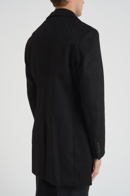 Cappotto uomo monopetto nero - 2