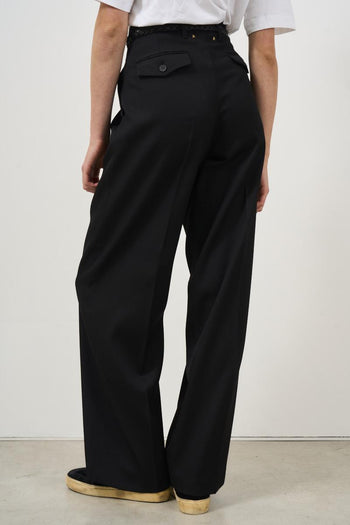 Pantalone donna in gabardine di lana - 6