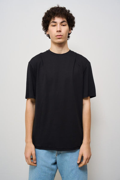 T-shirt uomo girocollo nera