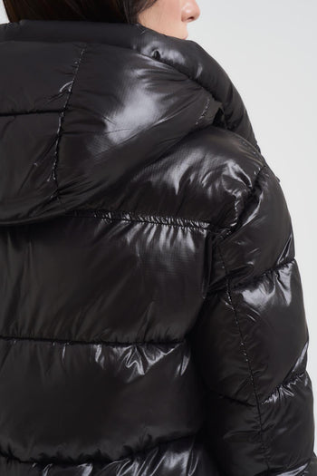 Piumino donna trapuntato nero - 5