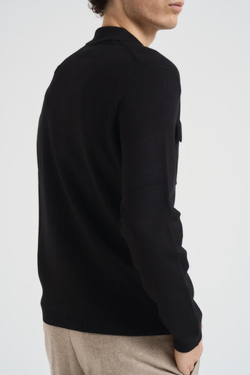 Giacca camicia uomo nero - 4