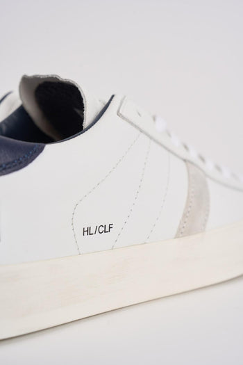 Sneakers uomo Hill low calf bianco e blu - 9