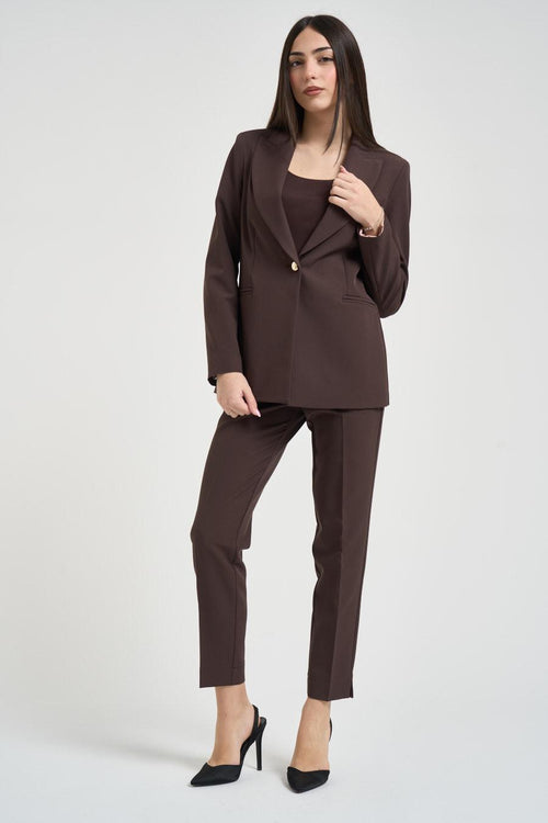 Pantalone donna a sigaretta moro