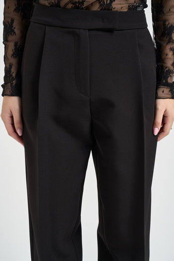 Pantalone donna barrel nero - 4