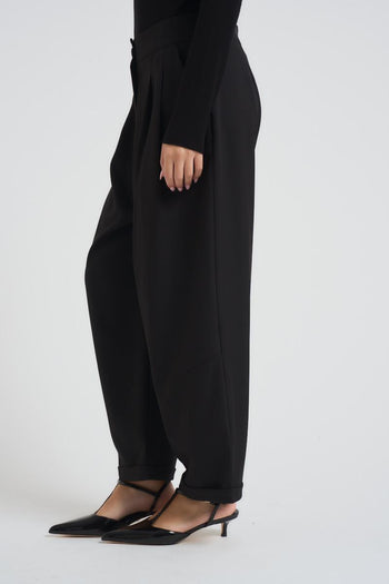 Pantalone donna balloon nero - 3