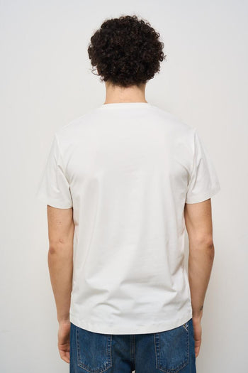 T-shirt uomo girocollo bianca - 3