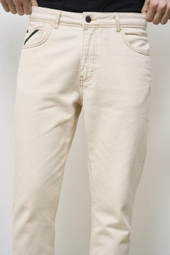 Yellowstone men's jeans in ivory denim - 7