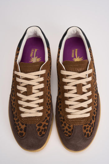 Sneakers donna animalier marroni - 6