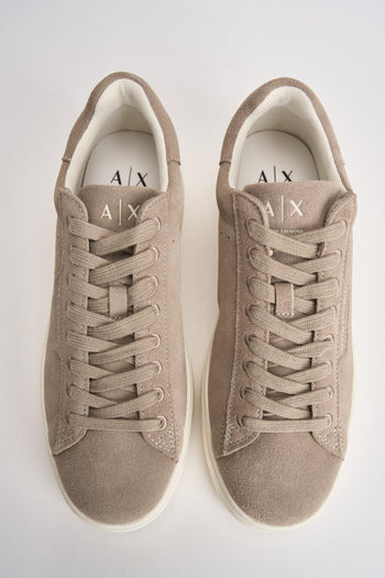 Sneakers uomo in suede beige - 6